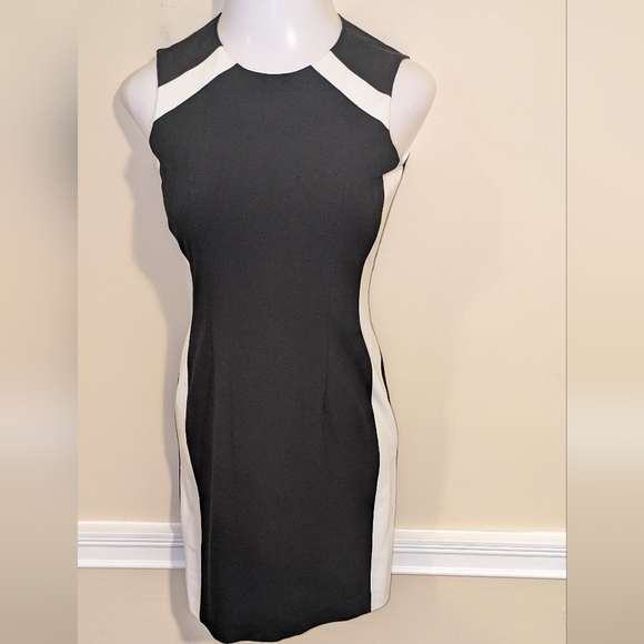 Calvin Klein Black and White Sleeveless Dress - Picture 6 of 10